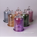 Glass Candle Holder with Dome Cloche